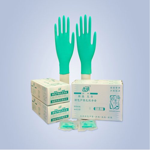 光明加长加厚无粉羊毛脂乳胶手套