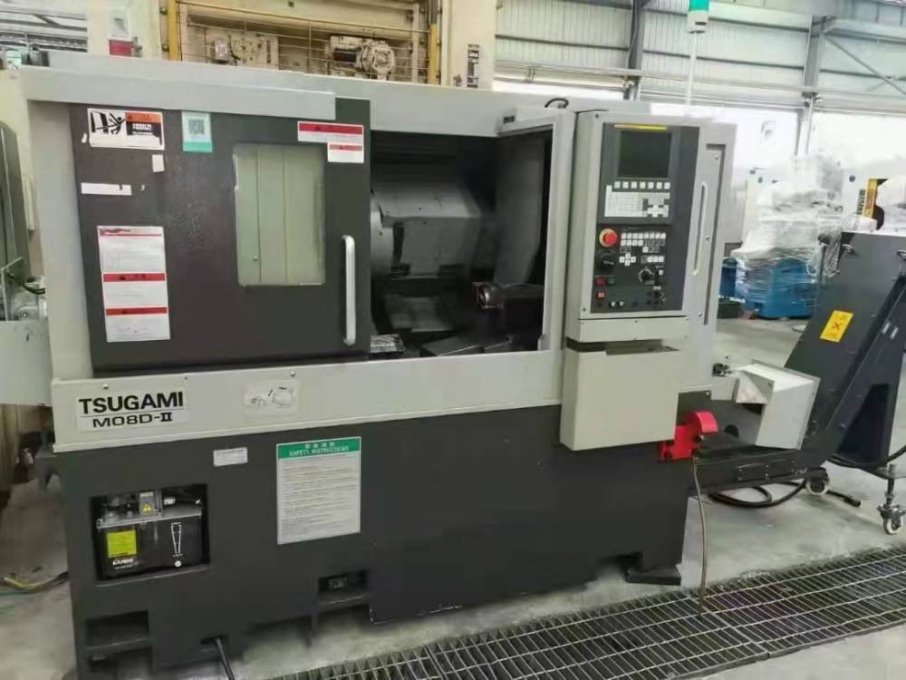 处理二手日本津上m08dii车铣复合带尾座12功位刀塔