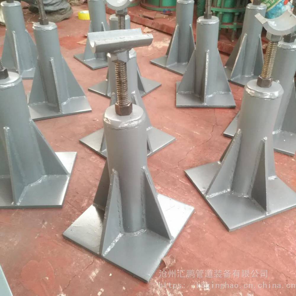 可调螺栓支撑架螺纹升降式管道支撑架阀门管道可调节支撑架