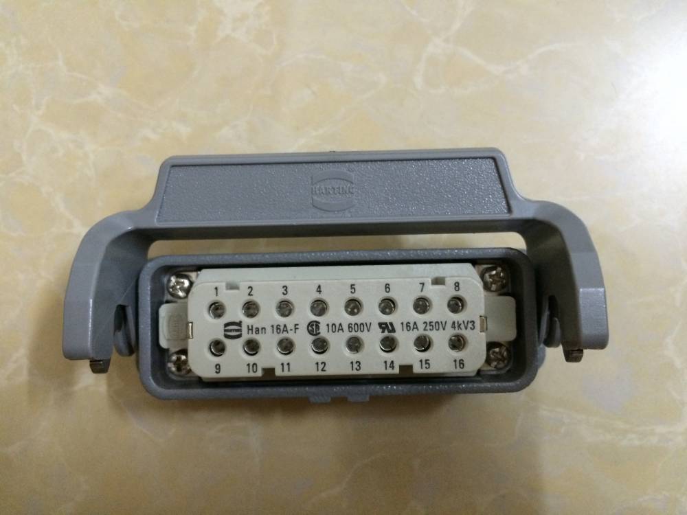 大16针小16针24针德国哈丁浩亭harting热流道连接器接线盒