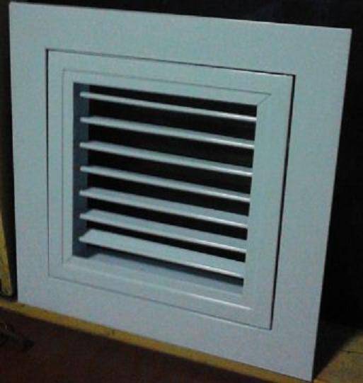 斜送风口铝合金单层百叶风口方形可调自垂百叶窗通风口中央空调出风口