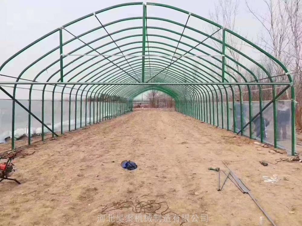 【镀锌圆管大棚骨架 猪羊养殖大棚 大棚建造厂家】批发