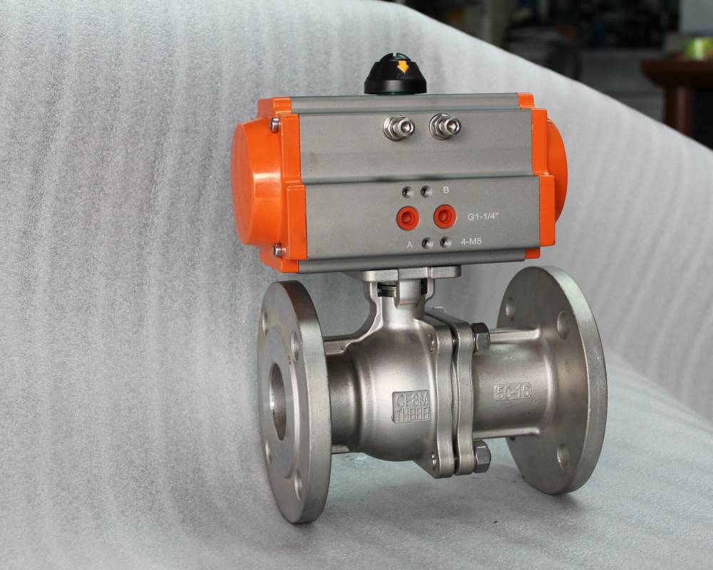 气动不锈钢法兰球阀q641w16p