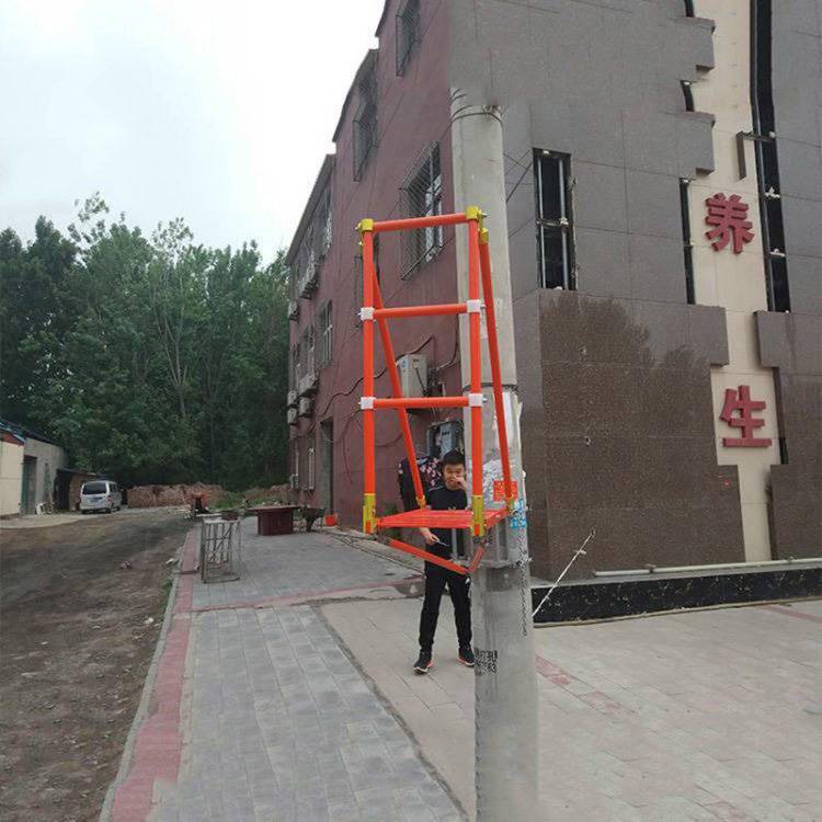 电线杆检修旋转平台带电作业绝缘旋转升降平台环氧树脂三角检修架