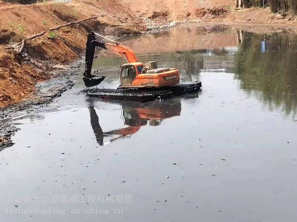 乐山哪里有水陆挖机出租哪里有