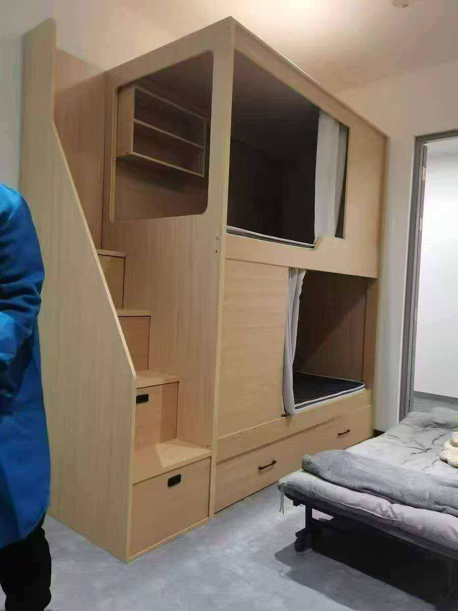 太空舱上下铺双层床家用成人高低床民宿学校员工宿舍上下床公寓床