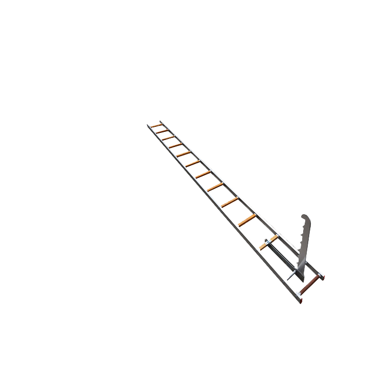 迎啸消防训练tgl4铝合金挂钩梯高空抢险救援逃生梯伸缩式攀高梯