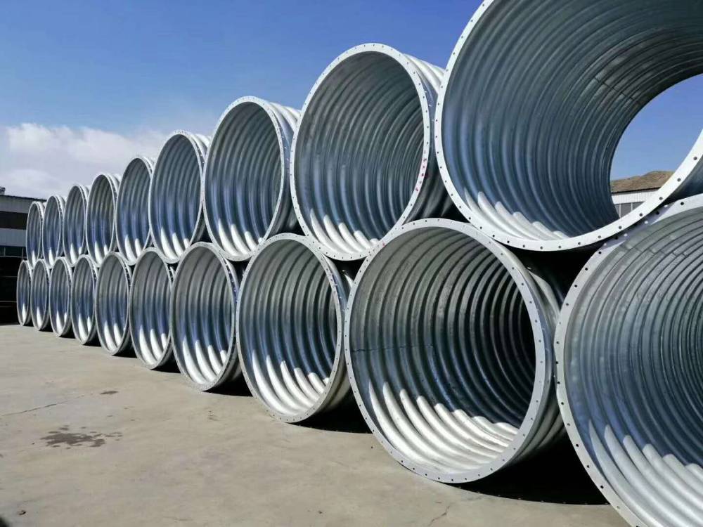 钢波纹涵管桥梁公路排水镀锌波纹管代替钢筋混凝土管