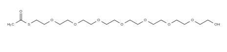 1334177-81-9，S-acetyl-PEG8-alcohol乙酰硫基可以脱保护生成巯基