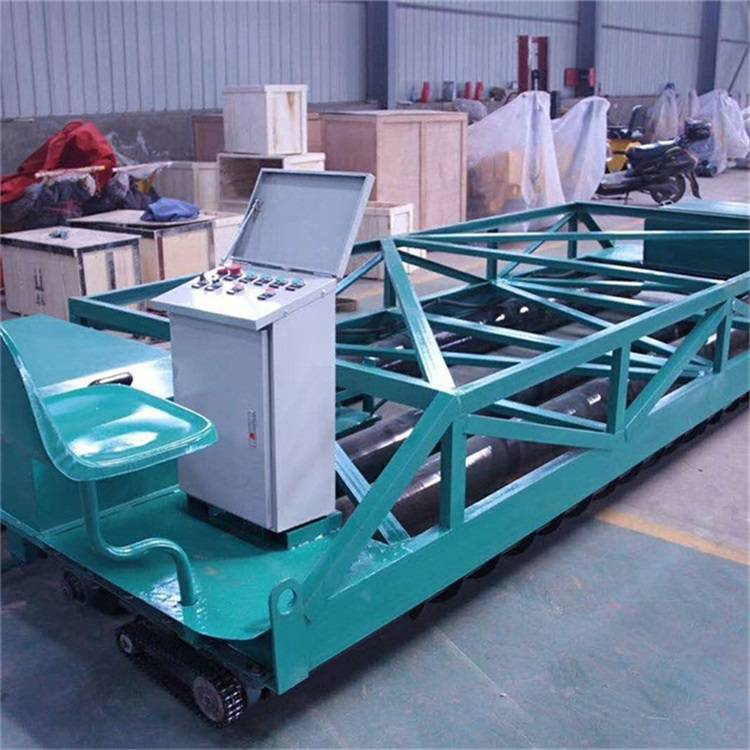 聚仁混凝土路面电动桥梁整平机摊铺排振一体机双滚轴摊铺机