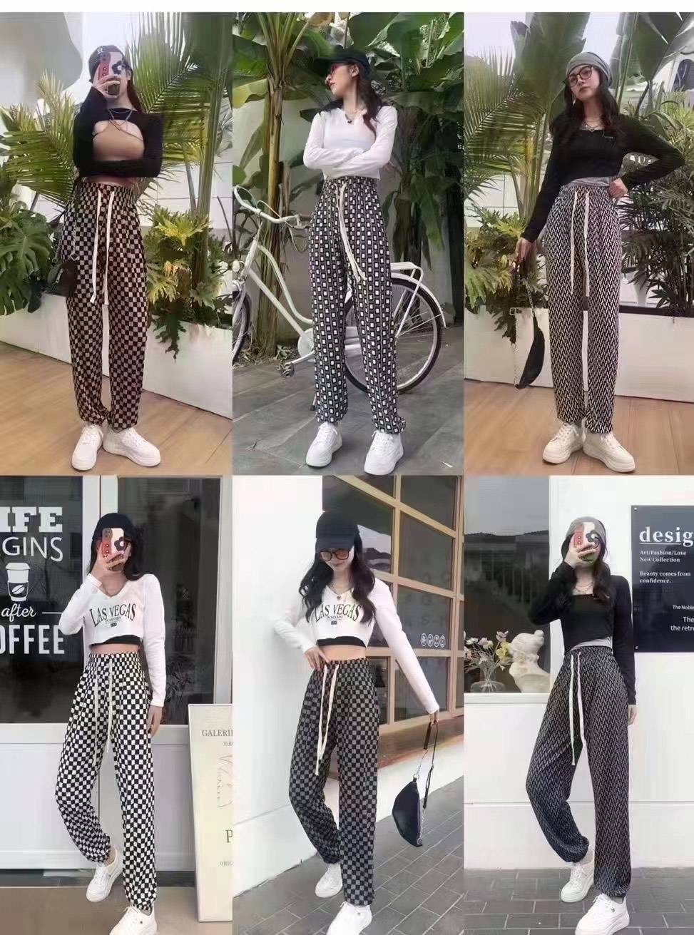 辽宁锦州中老年女阔腿裤新款春秋扎染休闲裤批发