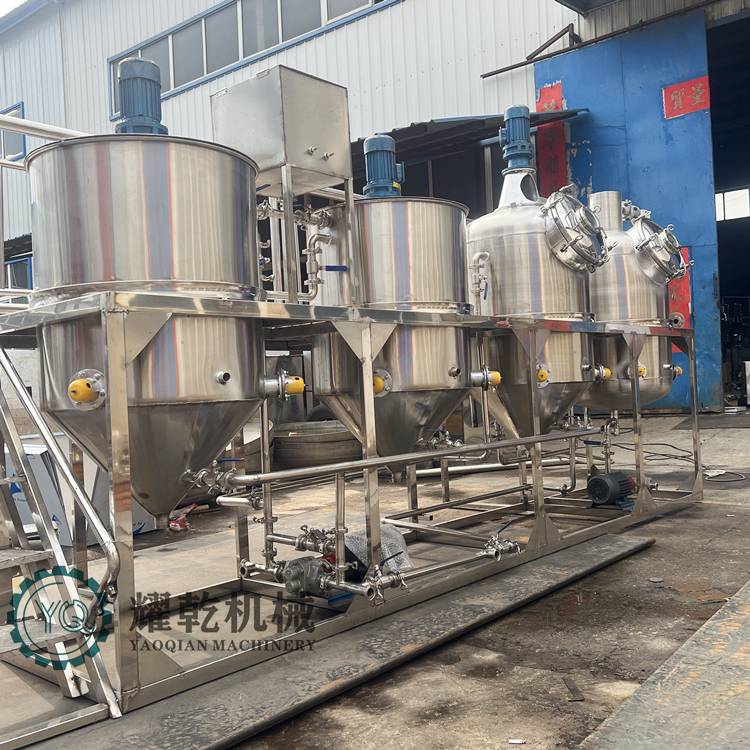 猪油精炼加工设备 动物油提炼生产线 肉脂熬炼提纯机组