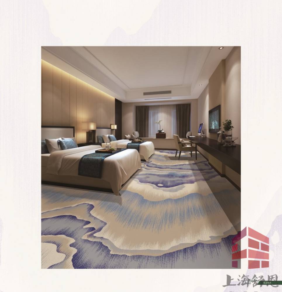 辽宁新中式宾馆3d印花毯生产厂家