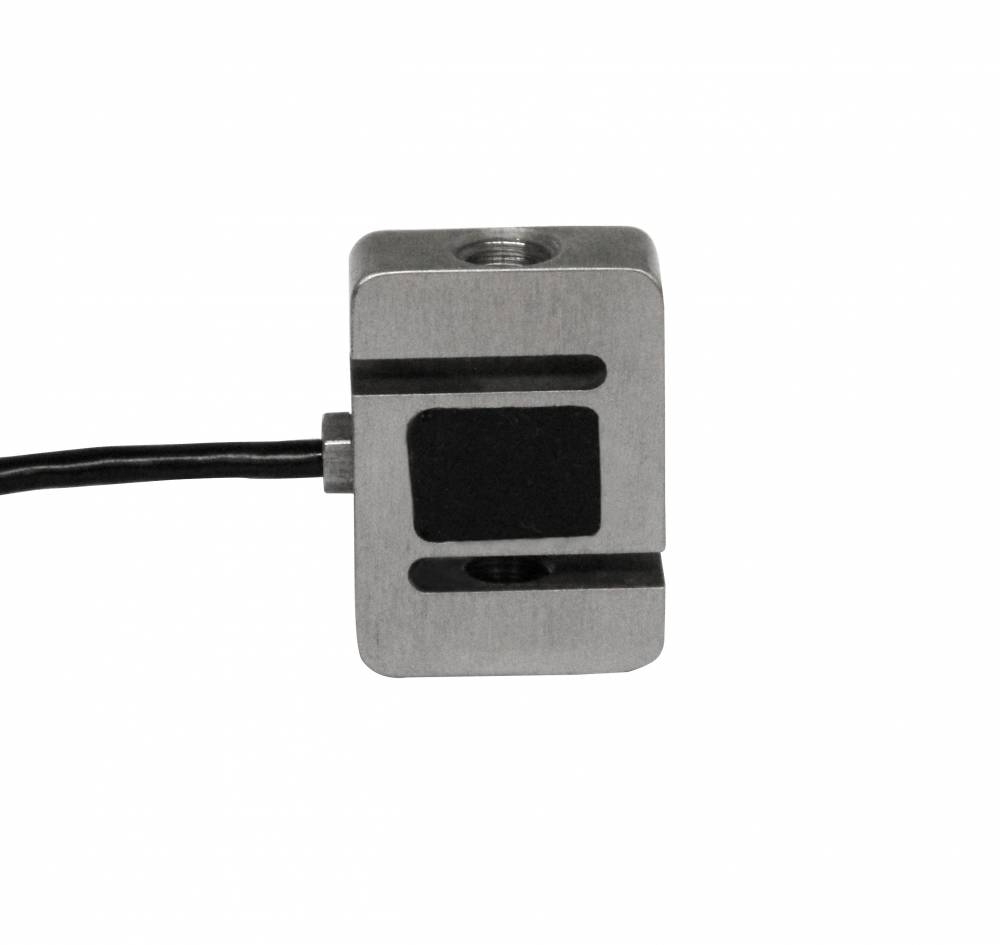 当微型测力传感器受到拉力或压力时,弹性体发生变形,使粘贴在弹性体