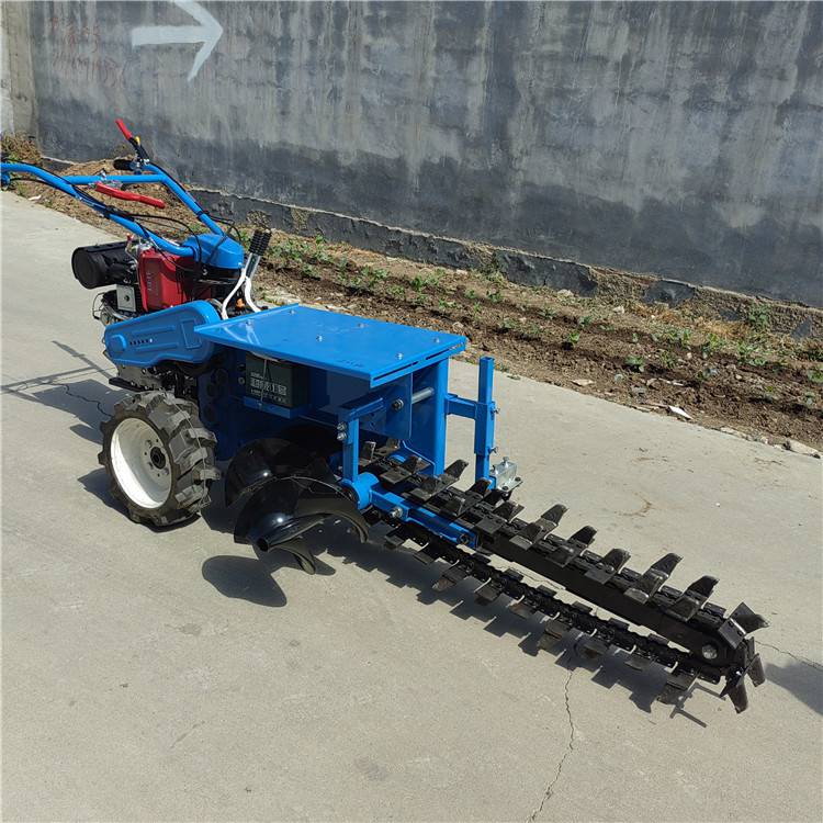 双链条开沟机液压手扶挖沟机山药种植开槽机