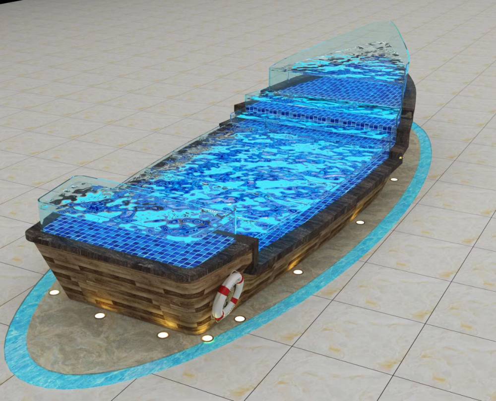 深圳坪山玻璃海鲜池设计-坪山生鲜海鲜池