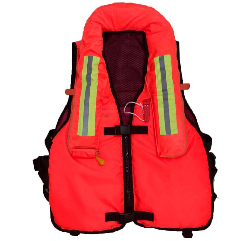 水域救援救生衣救生背心普通型消防自动充气救生衣大浮力