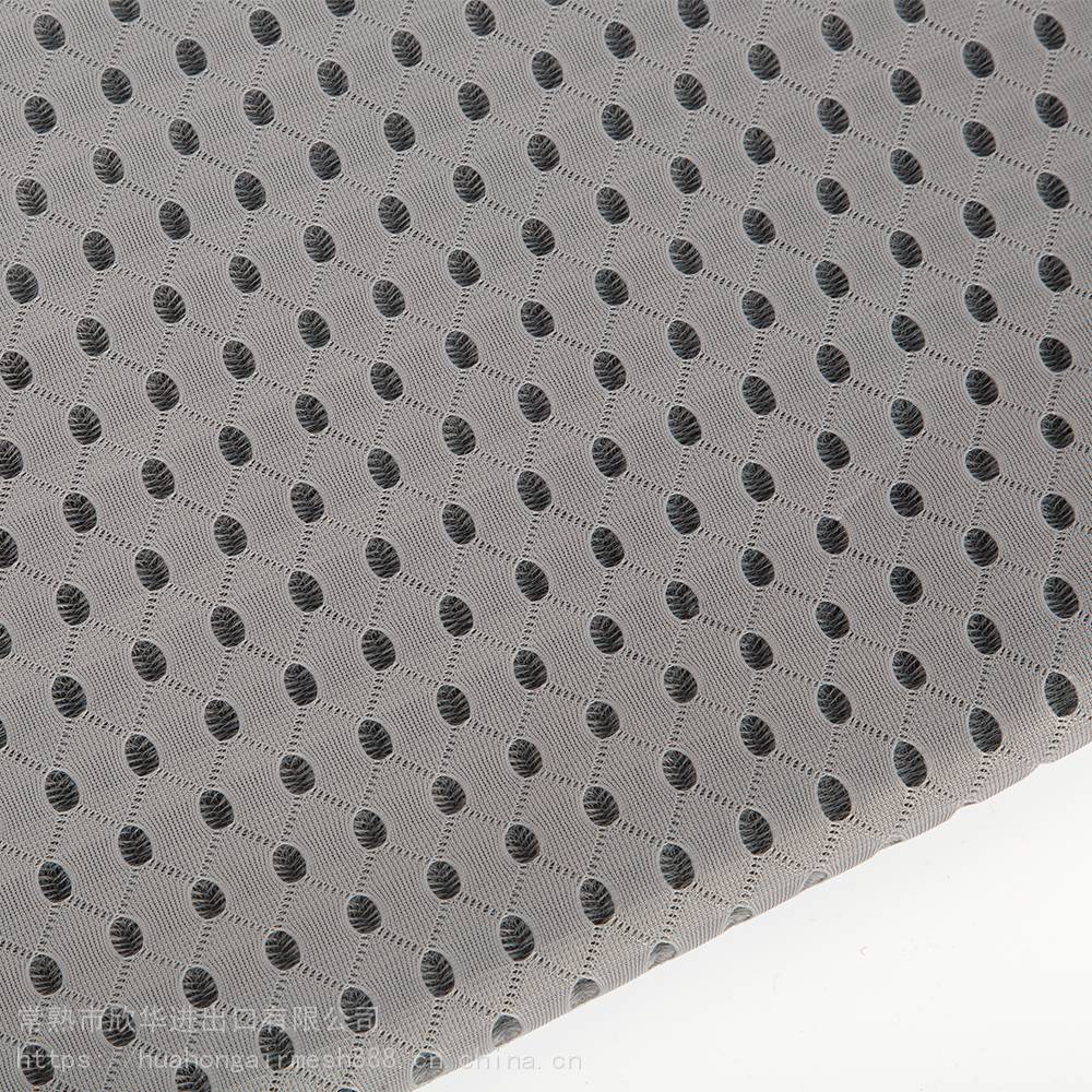 涤纶三明治网小孔六角网布大孔涤纶双色网眼布