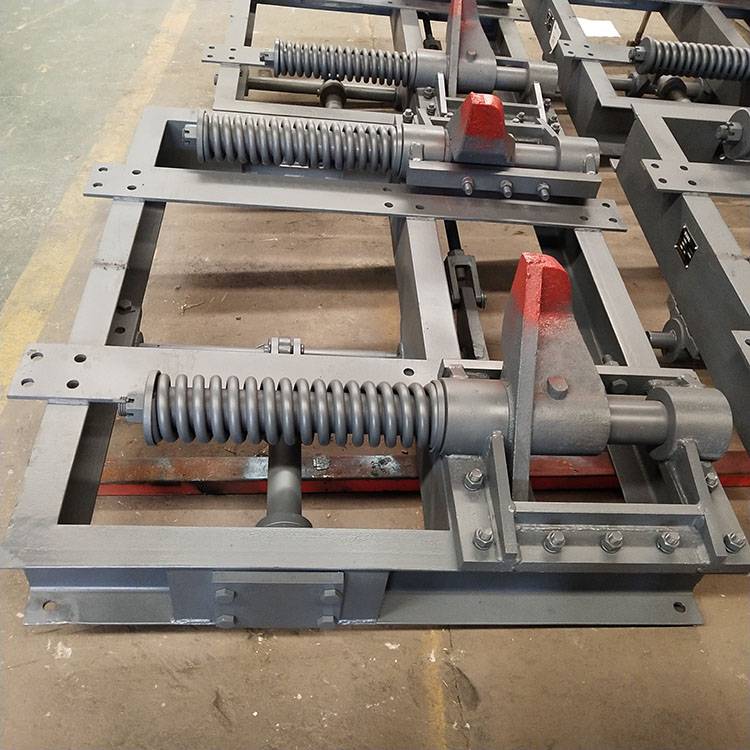 供应气动抱轨式阻车器煤矿矿车阻挡装置矿车停车qzc气动阻车器