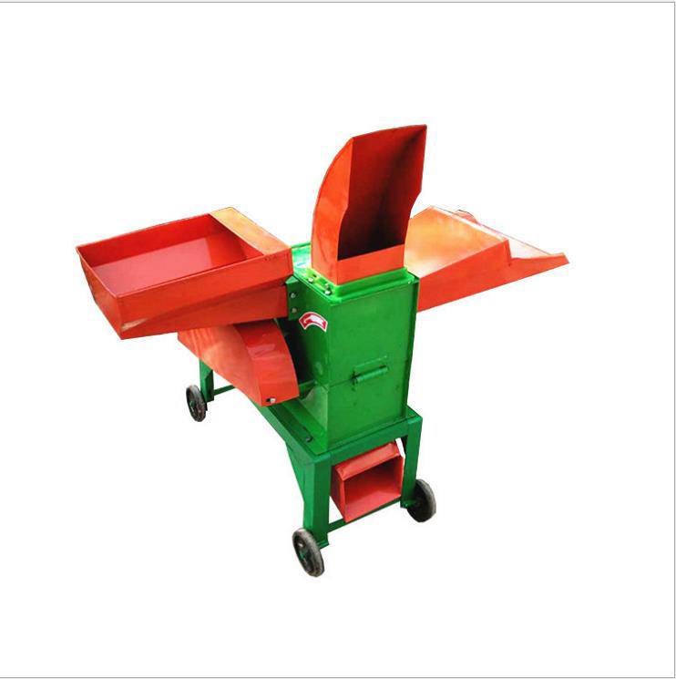 自动进料秸秆揉丝机秸秆草料破碎粉碎机小型两相电动饲料铡草机