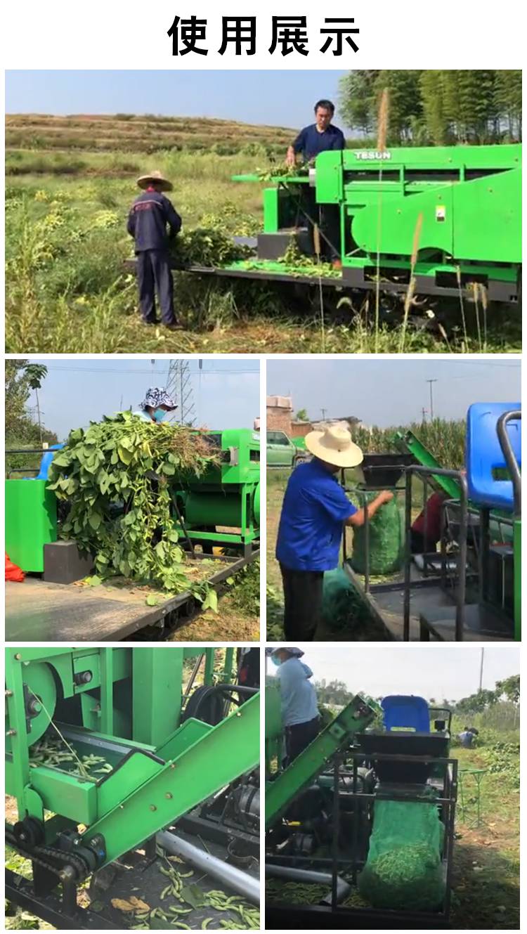 毛豆王自动脱荚机青毛豆采摘机大豆收获机摘毛豆机器