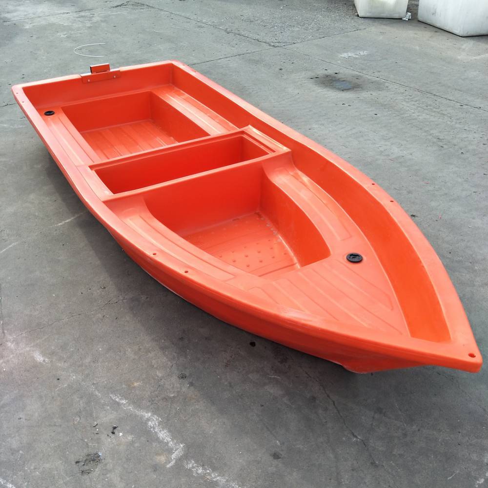4米冲锋舟加宽大浮力捕鱼船4米塑料钓鱼船15米宽尖头塑料船