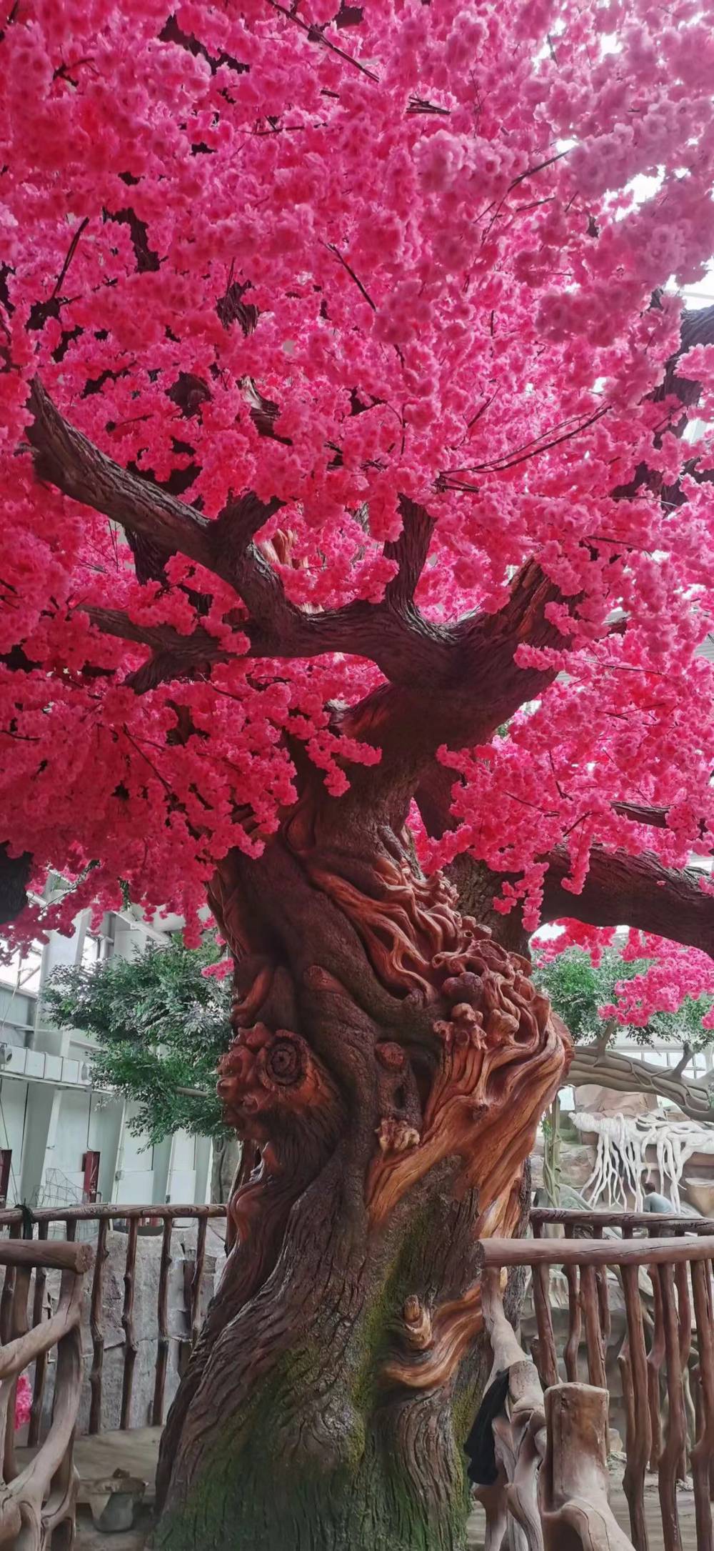 江苏水泥假树水泥花树桃树榕树定制