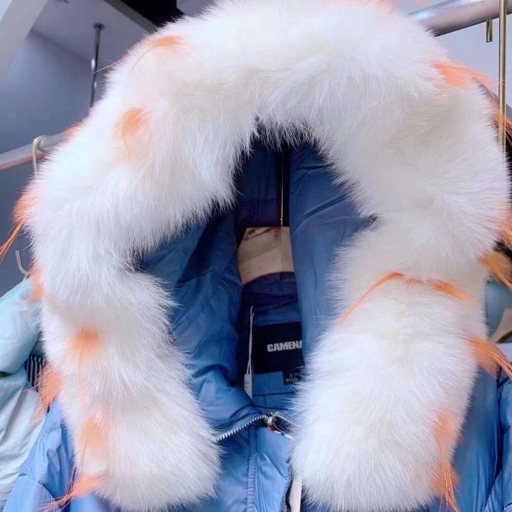 凯米尼羽绒服dr品牌折扣女装石井尾货批fa市场货源直播供应链