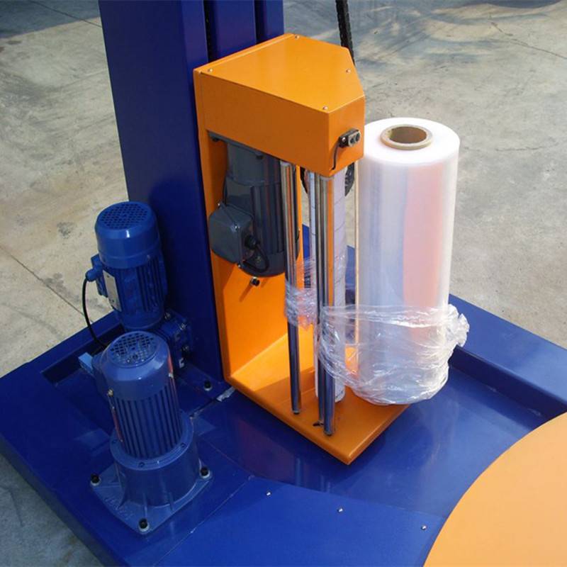 1650型包装裹膜机生料带缠绕机在线式托盘缠膜机价格