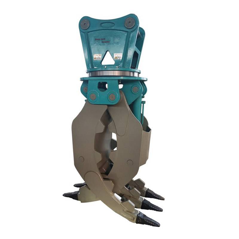 废旧金属回收抓取机勾机液压夹子液压旋转式梅花夹废铁起重抓钢机威固