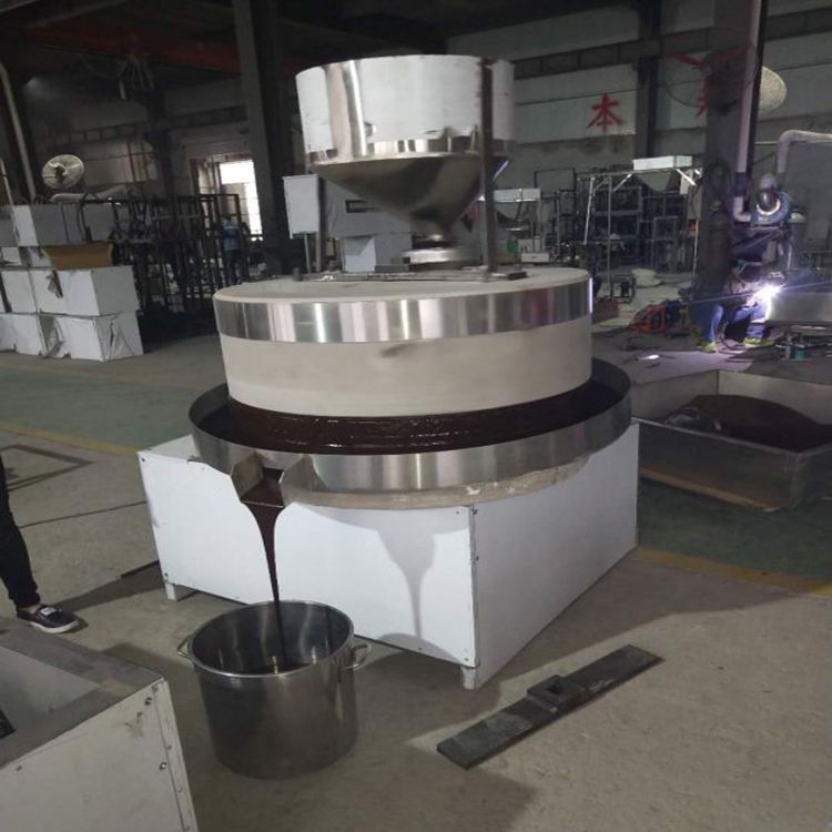 芝麻水洗机200斤燃气炒锅小磨香油电动香油石磨豆浆机红石油磨