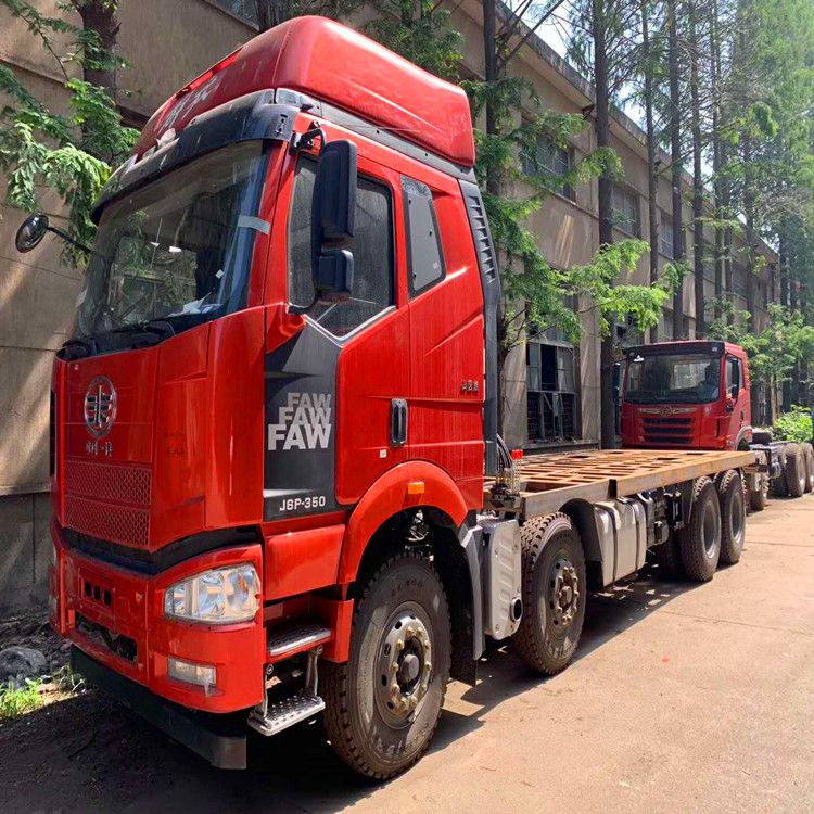 解放j6前四后八挖机拖车勾机板车08l挖机平板车平板运输车