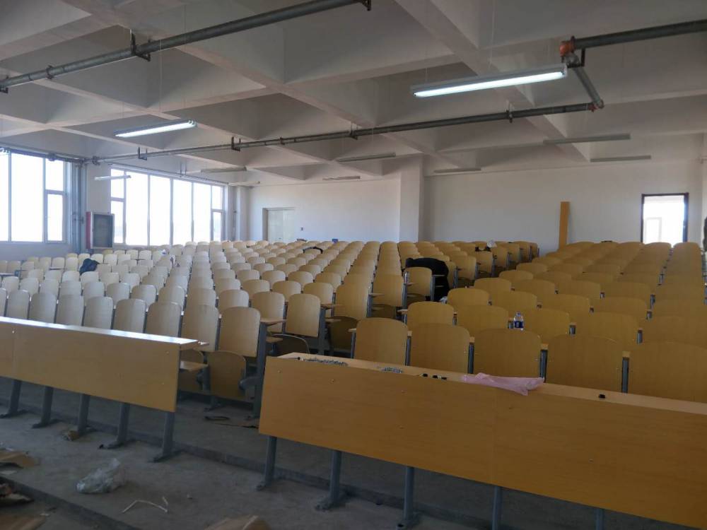 济南学校会议厅活动连排椅定制 众思创家具
