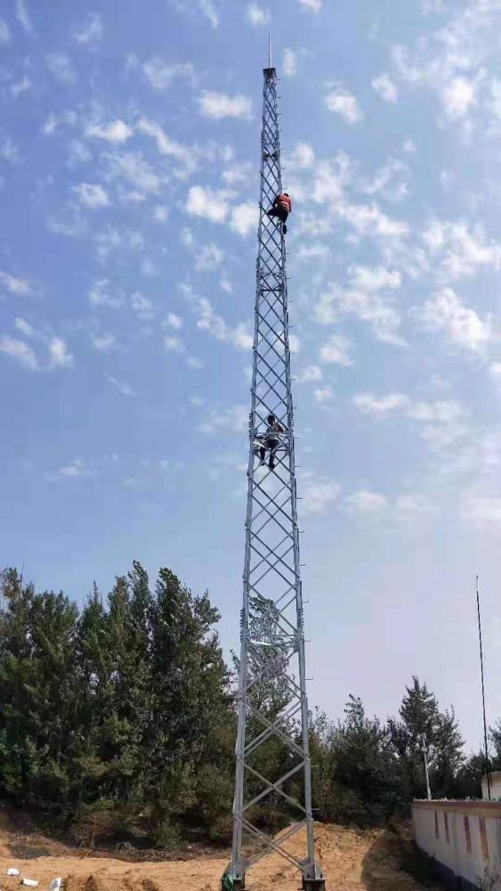 通明避雷塔避雷针塔避雷线塔避雷接闪器支撑铁塔防雷接闪杆支撑塔架