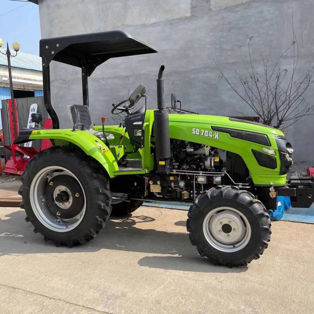 窄轮距50马力四驱拖拉机nk804四轮耕地机四轮带秸秆粉碎还田机