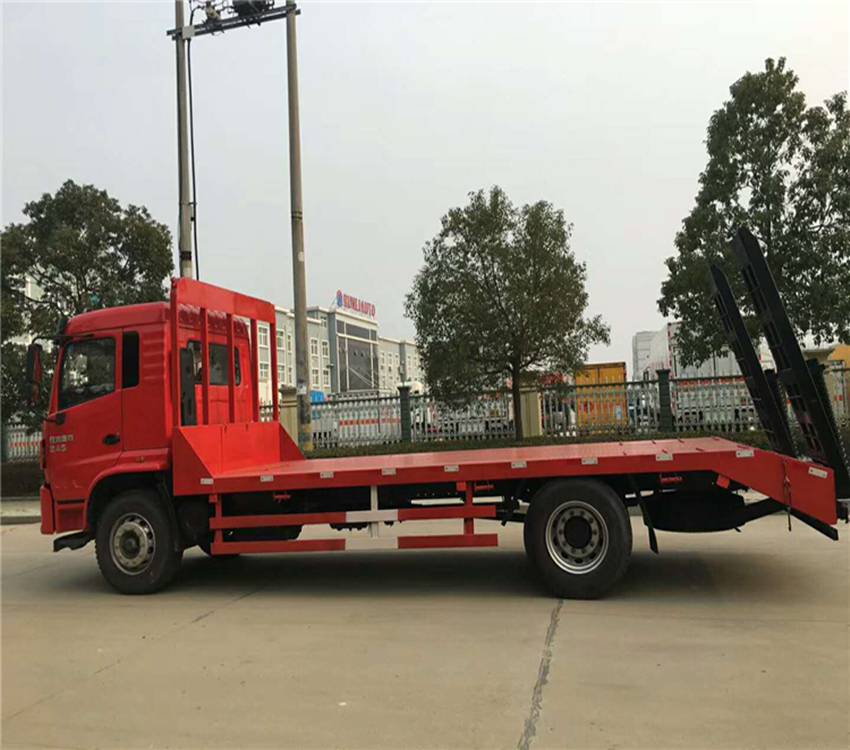 大运后双桥挖机拖运车60挖机小拖板车工程机械运输车