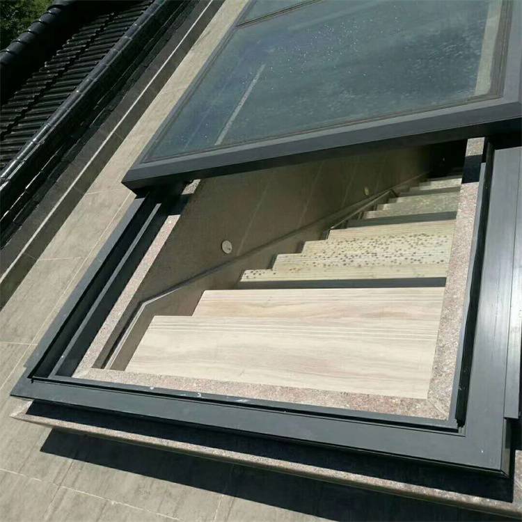 萧山富阳余楼梯口电动窗平移天窗智能开启对开平移窗消防排烟通风图片