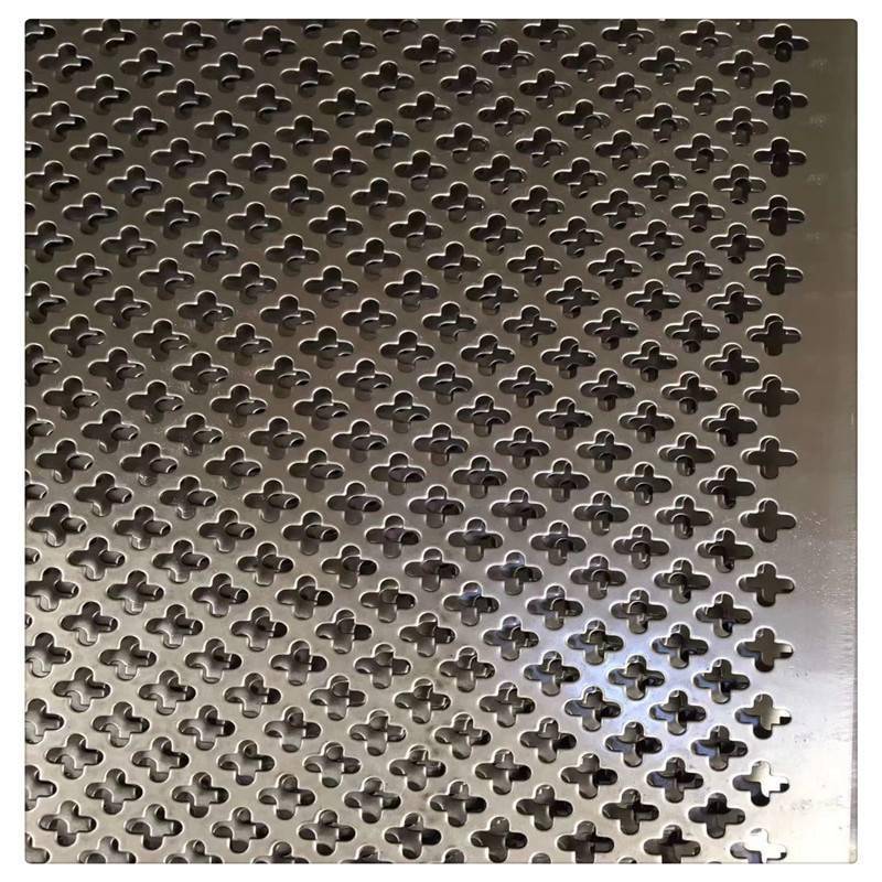 十字孔冲孔板 公路中间隔离网板 装饰冲孔板 多孔板加工
