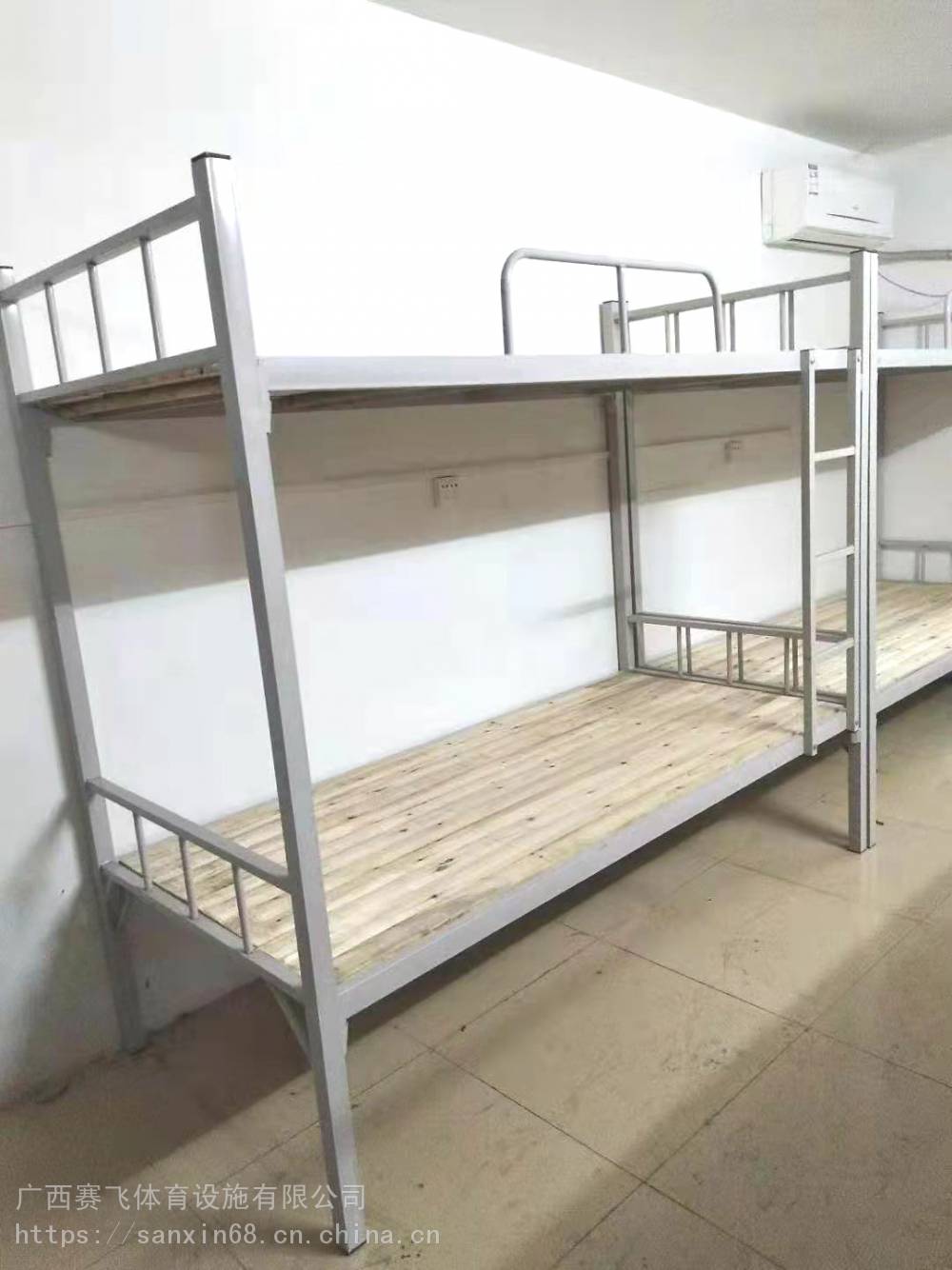 河池东兰上下铺床图片|宿舍铁床尺寸厂家