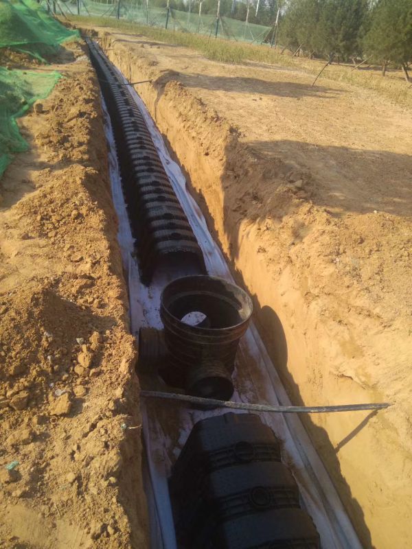 雨水渗透渠pp模块渗透渠截污检查井多孔挡板pp渗透渠