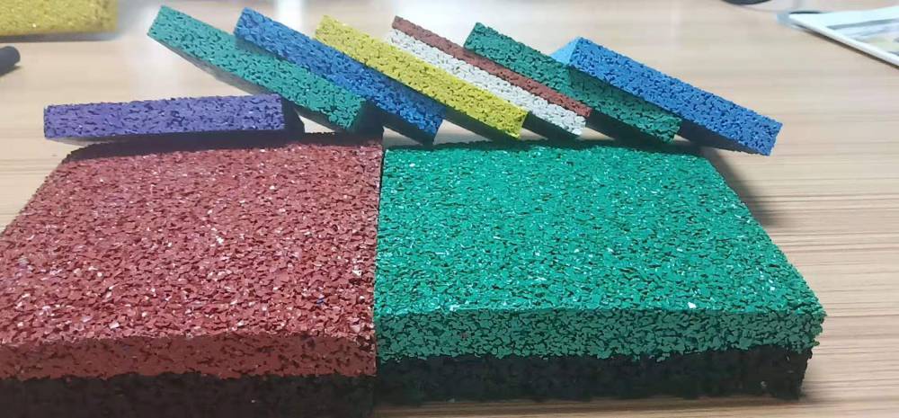 江苏徐州epdm塑胶现浇epdm弹性地垫现浇epdm安全橡胶地垫epdm安全地垫