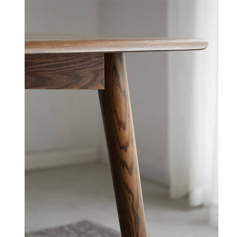 进口fas级橡木实木餐台简约实木家具组合搭配小户型家庭装修套装