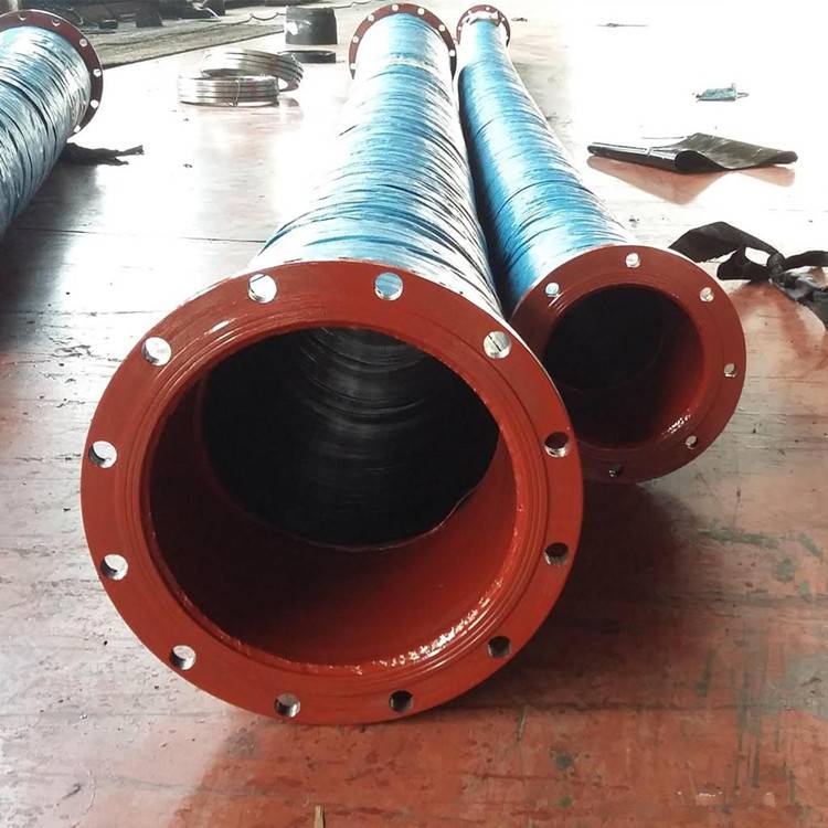 大口径钢丝法兰橡胶管大口径矿用胶管大口径吸排泥胶管超然