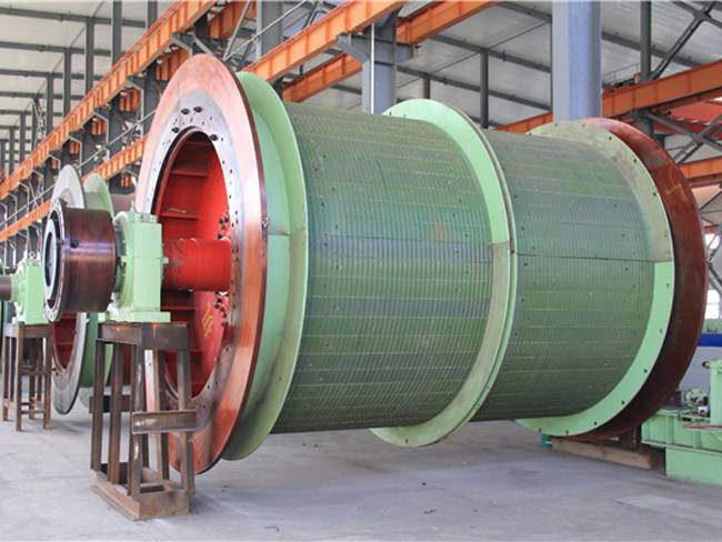 巨丰二手2米井下防爆提升绞车多绳摩擦式提升机