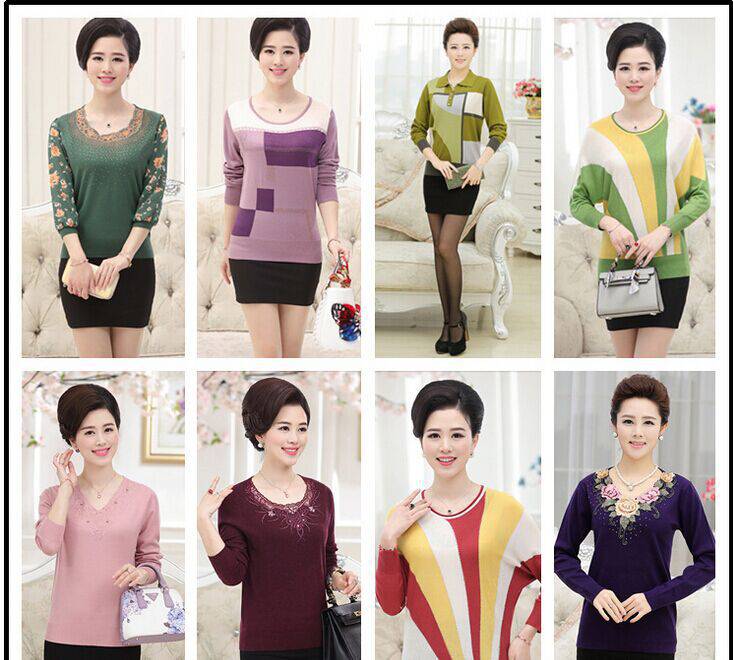 水貂绒毛衣女式针织衫流行热卖网红服装批发秋冬圆领男士针织衫