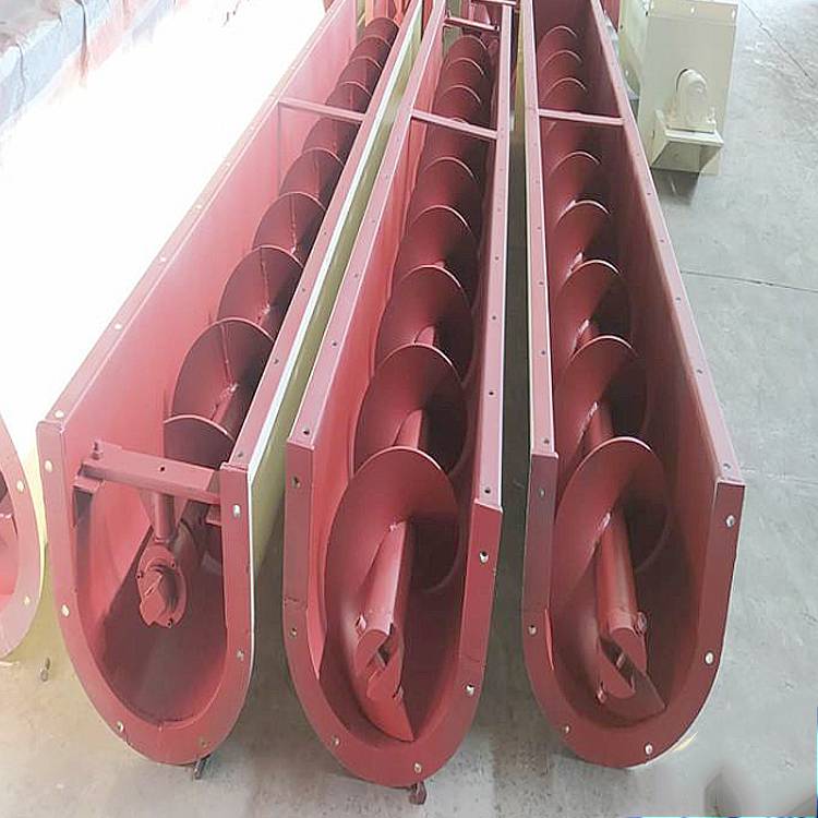 搅拌站用管式螺旋输送机直径219石灰绞龙大倾角搅龙送料机