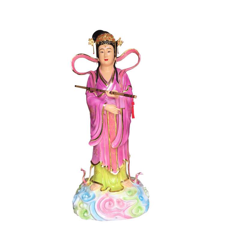 王母娘娘雕像七仙女雕像桃花仙子雕像树脂木雕善缘佛像厂