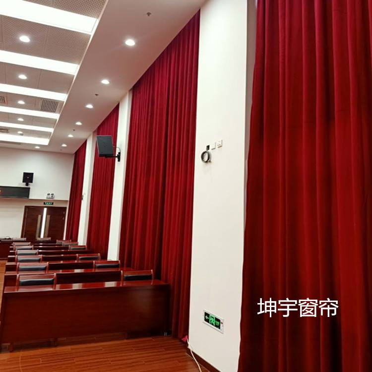 北京学校窗帘定做学校阻燃窗帘北京教室布艺窗帘图片