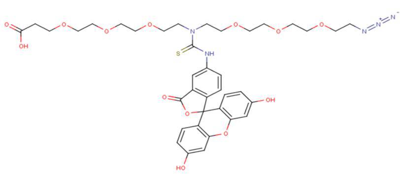 2100306-50-9，N-(Azido-PEG3)-N-Fluorescein-PEG3-acid