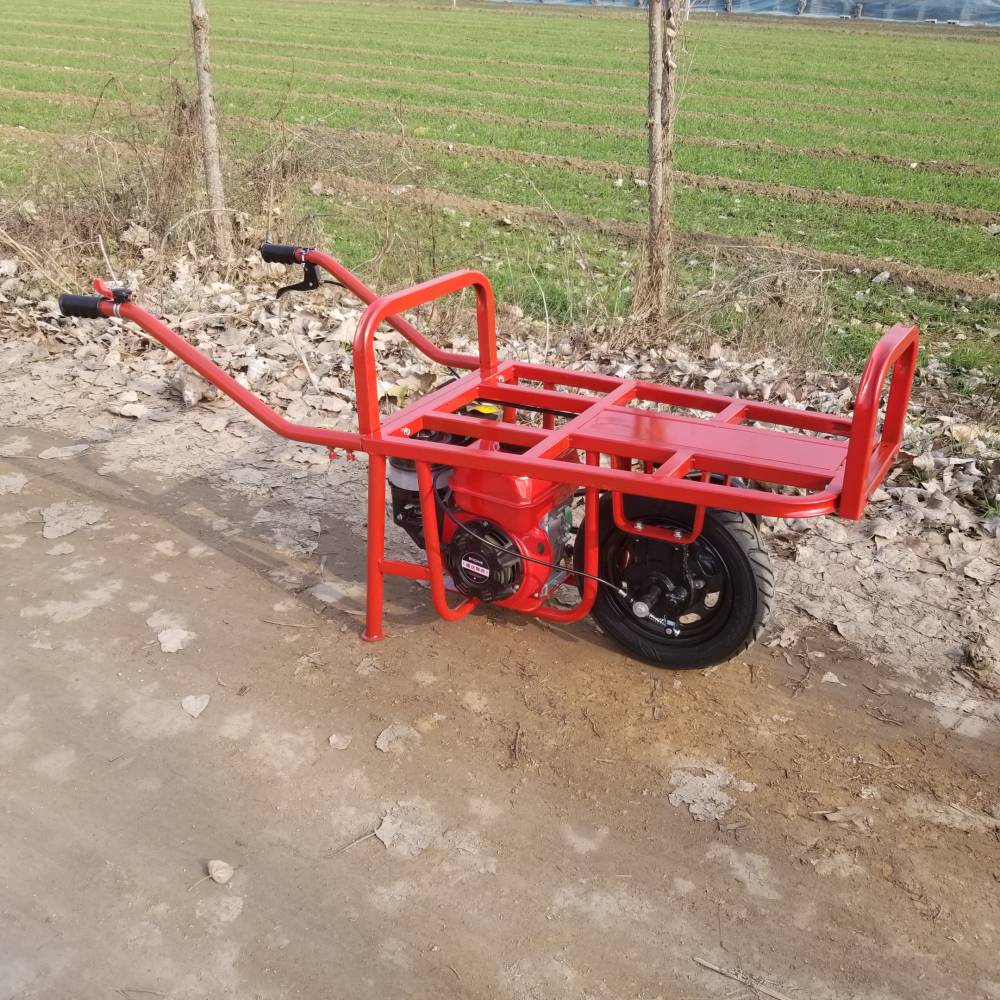 汽油鸡公车几个档丛林小道货物搬运车农户轻松爬山工具